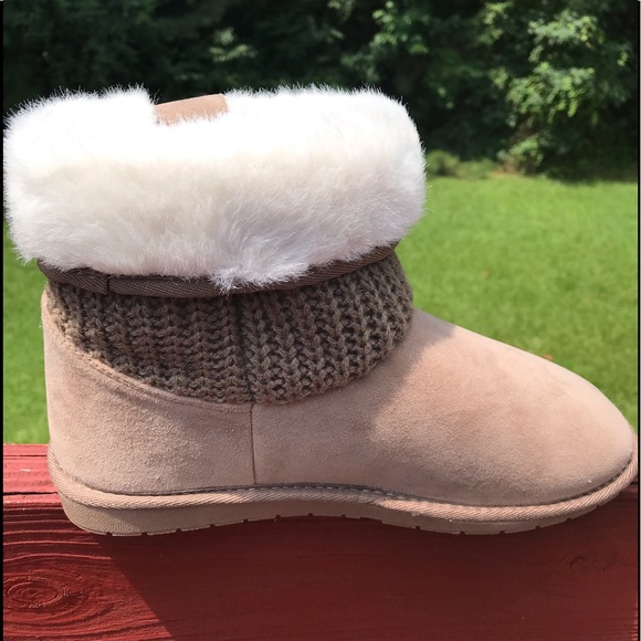 RAMPAGE PARVIN WOMEN’S BEIGE FAUX SUEDE - Picture 3 of 8